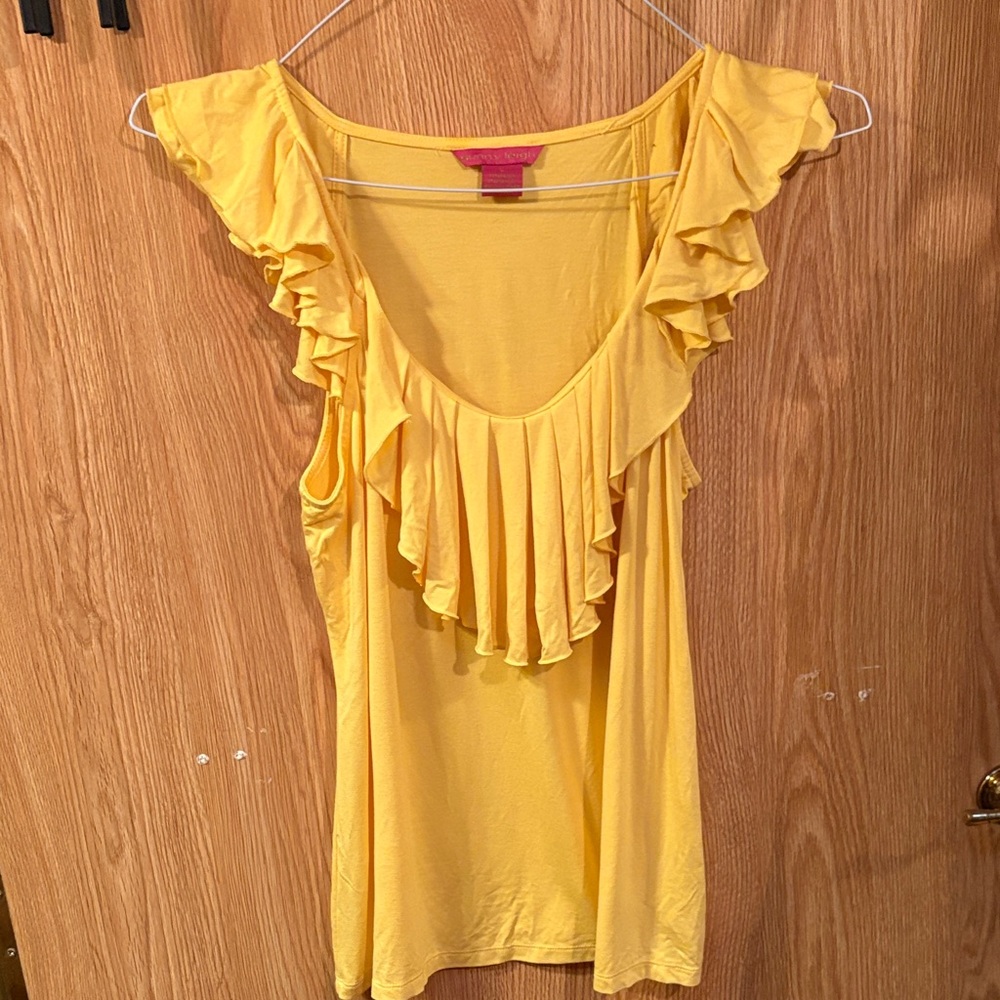 Sunny Leigh Yellow Ruffled Blouse